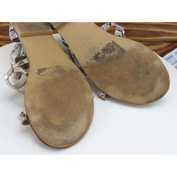 Steve Madden Size‎ 6.5 Sandal Gladiator Beige Synthetic Women M Comly - Picture 10 of 10